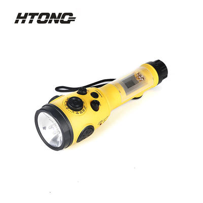 Portable Flashlight Hand-Cranked Charging Radio HT-3068